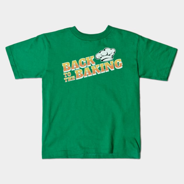 Back to the baking Kids T-Shirt by Craftycarlcreations